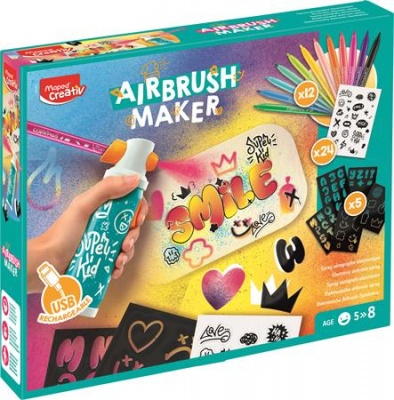 Kreatív festékszóró készlet, MAPED CREATIV "Airbrush Maker"