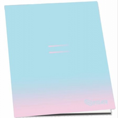 Füzet, tűzött, A4, vonalas, 52 lap, PULSE "Pastel Colours"