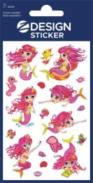 Matrica, fólia,  1 ív, 76x120 mm, AVERY ZWECKFORM, "Z-Design No.56061",  hableány